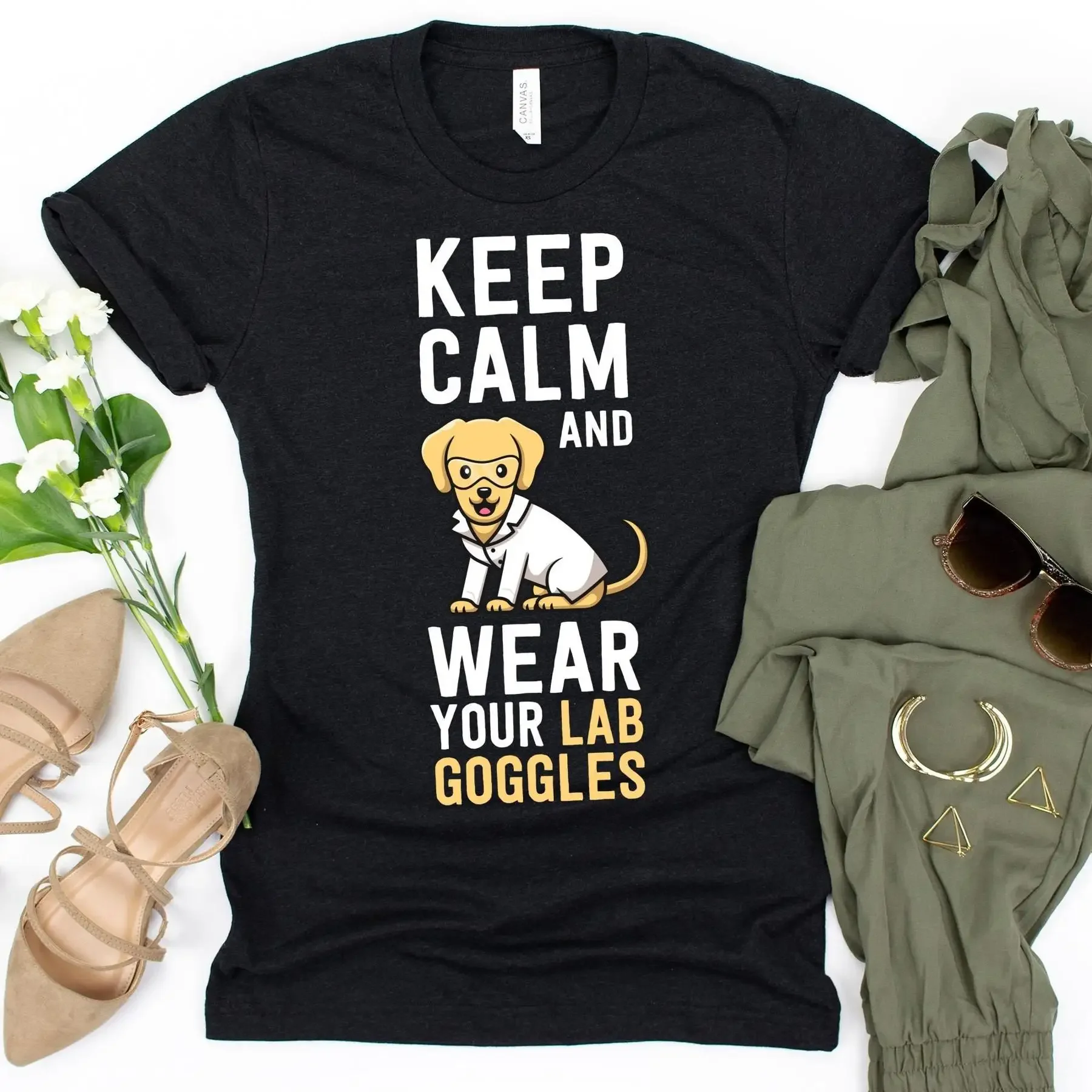 Medical Laboratory Scientist - 落ち着いて実験用ゴーグルを着用してください Tシャツ 医療技術者 科学者 卒業