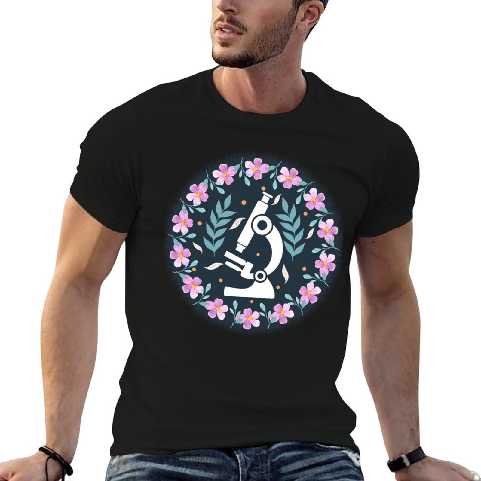 Medical Laboratory Scientist - カラフルなフォークマイクロスコープ - 医療研究所の科学者 Tシャツ 面白い Tシャツ