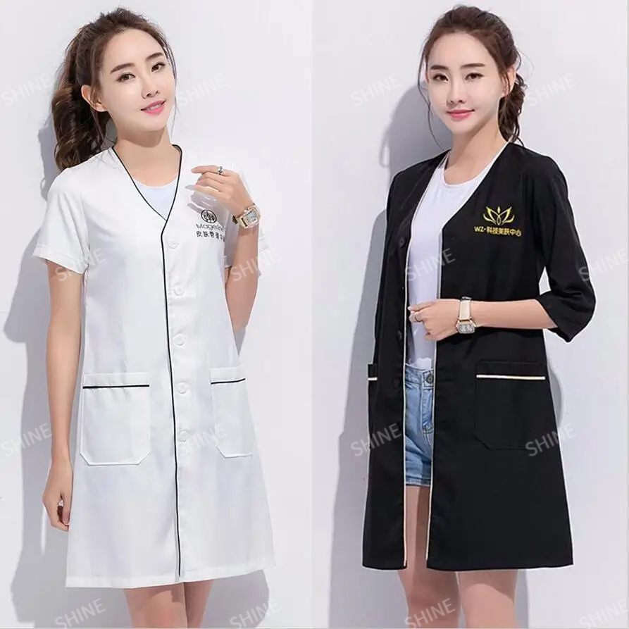 カスタムロゴ入り美容ユニフォーム 美容師 スキンマネージャー - Medical Lab Management のレビューと価格