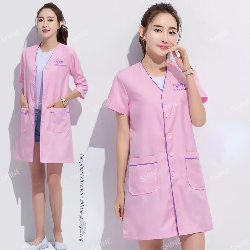 カスタムロゴ入り美容ユニフォーム 美容師 スキンマネージャー - Medical Lab Management のレビューと価格