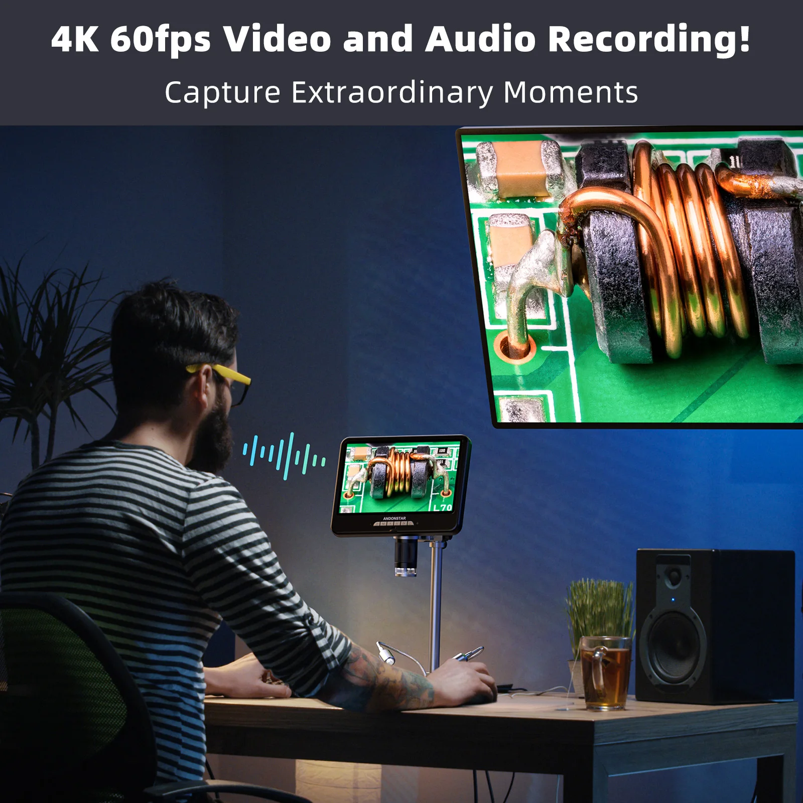Andonstar AD210S-Pro 4K 60FPS  - Digital Microscope のレビューと価格