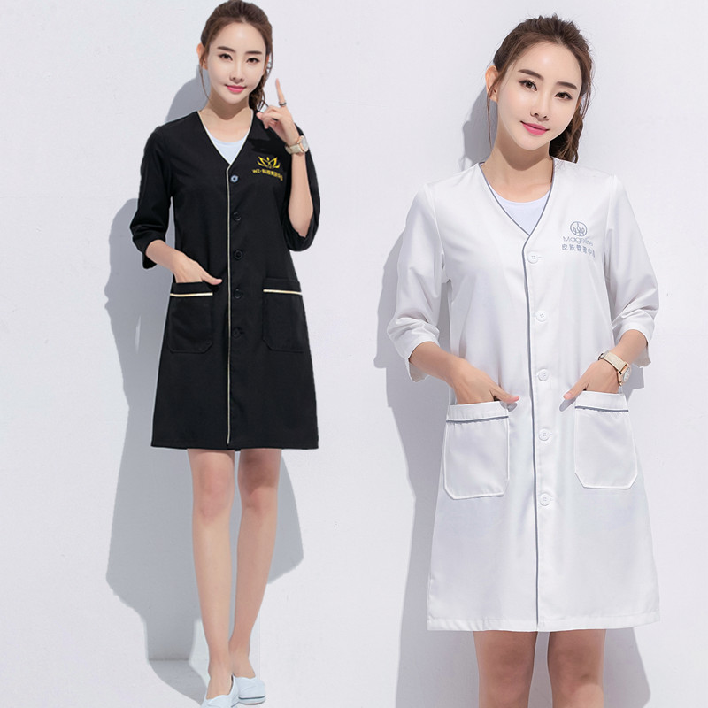 スキンマネジメント作業服女性用白衣美容院美容師オーバーオール - Medical Lab Management のレビューと価格