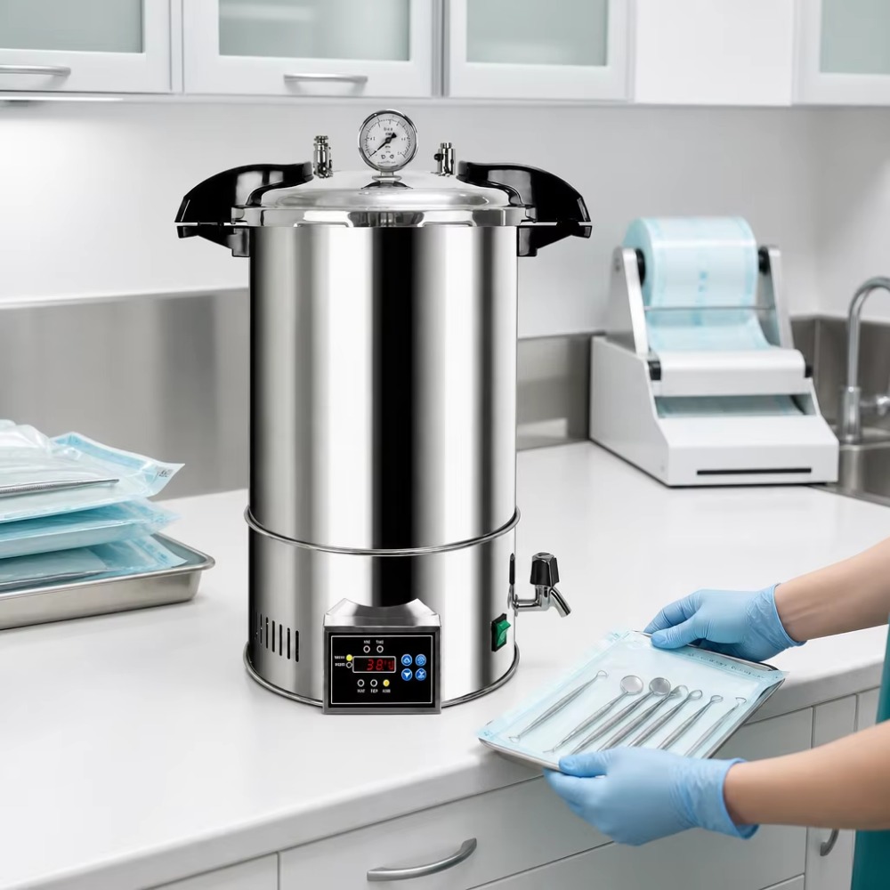 24Lデジタルオートクレーブ蒸気滅菌器、クイックオープン型、 - Medical Laboratories のレビューと価格